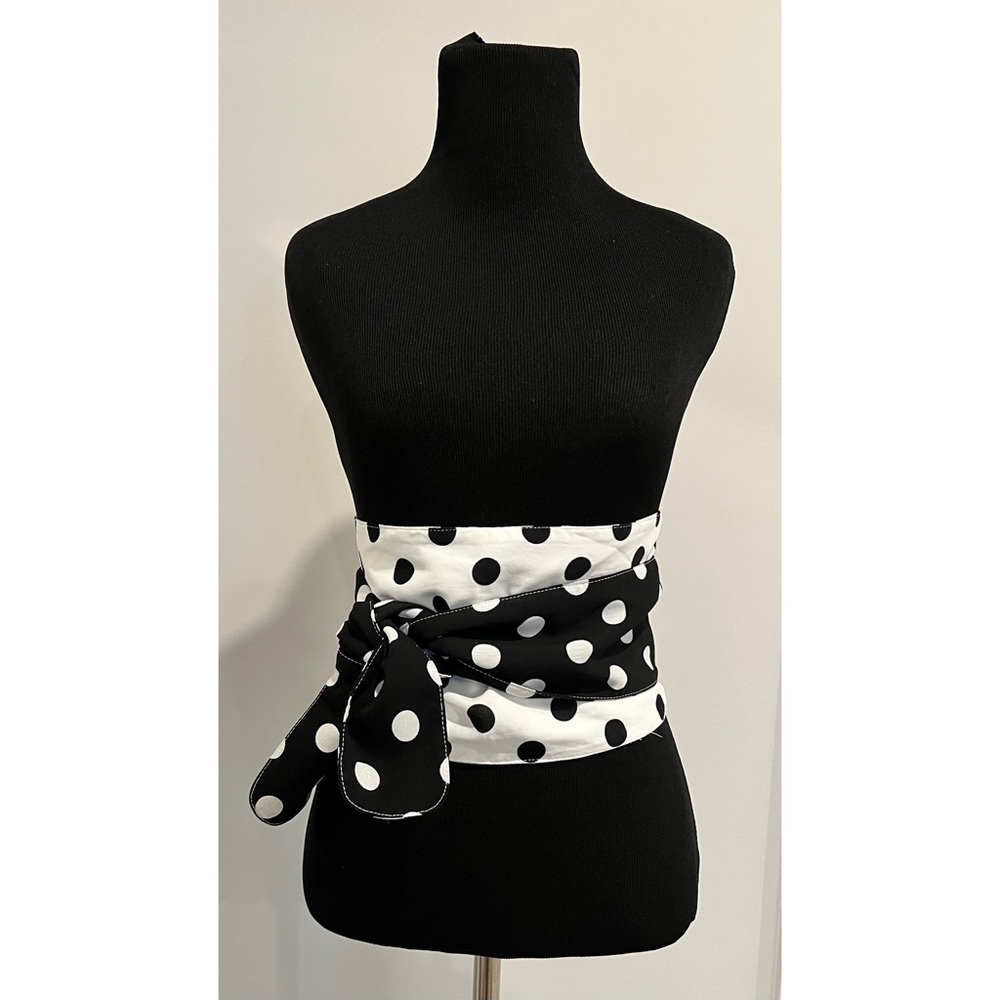 ASOS Polka Dot Fabric Belt, size small